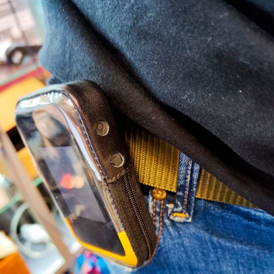 Чехол для Garmin eTrex SE натуральная кожа, крепление зажим на ремень (02-129)