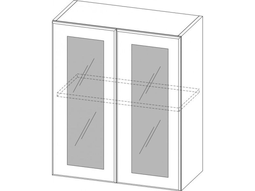 Волна Шкаф 600 со стеклом