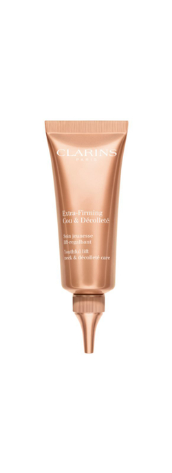 Clarins Extra-Firming Youthful Lift Neck & Decollete Care - укрепляющий крем для зоны декольте и шеи против морщин и пигментных пятен /   75  ml  / GTIN 3380810343281