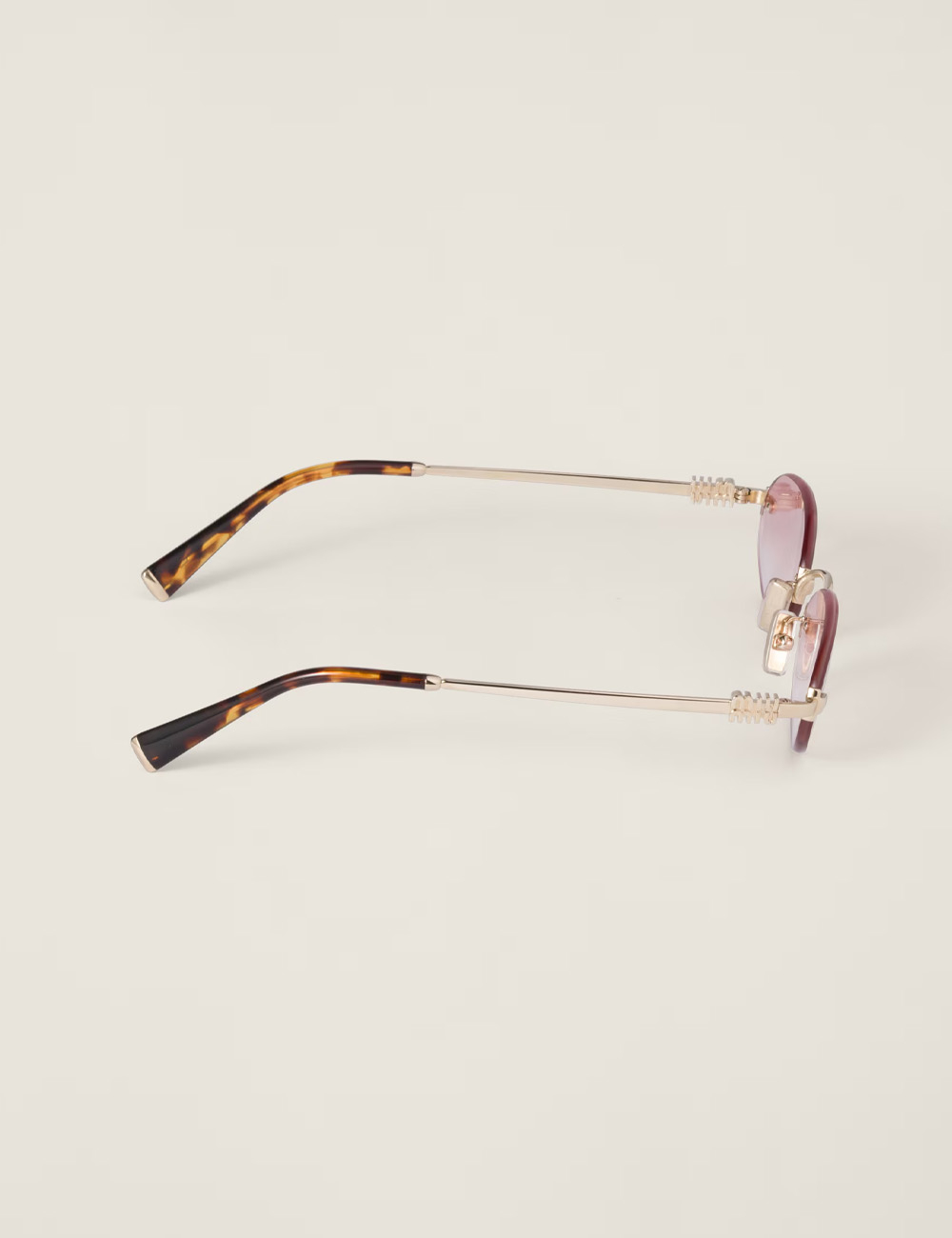 Солнцезащитные очки Miu Miu Logo Gradient "Pink Lenses"