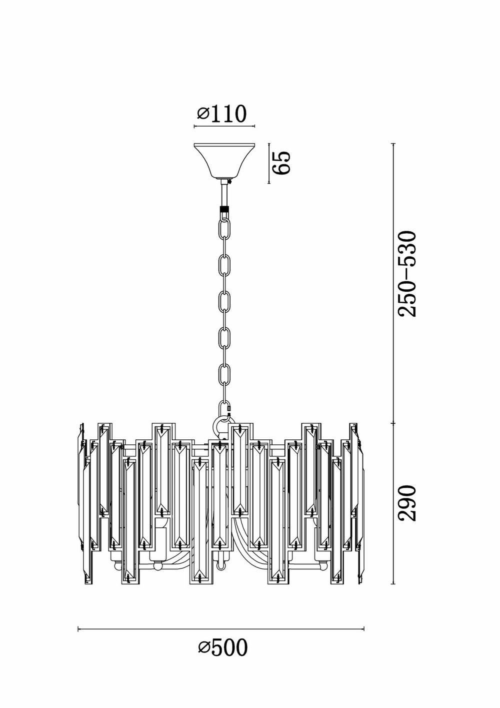 Подвесной светильник Freya FR5085PL-05CH