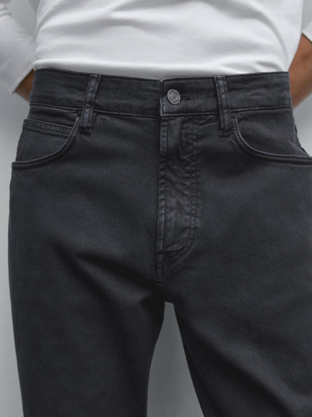 Massimo Dutti Зауженные джинсы, темно-синий