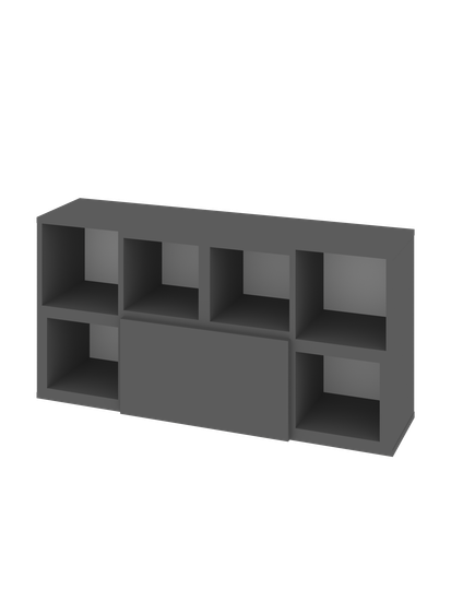 Шкаф навесной АРТ-ЛАВОРО-2 /1002*500*269/ анкор белый / анкор белый