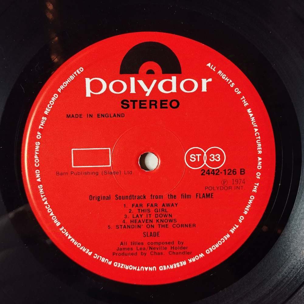 Винтажная виниловая пластинка LP Slade In Flame (UK 1974) Far Far Away