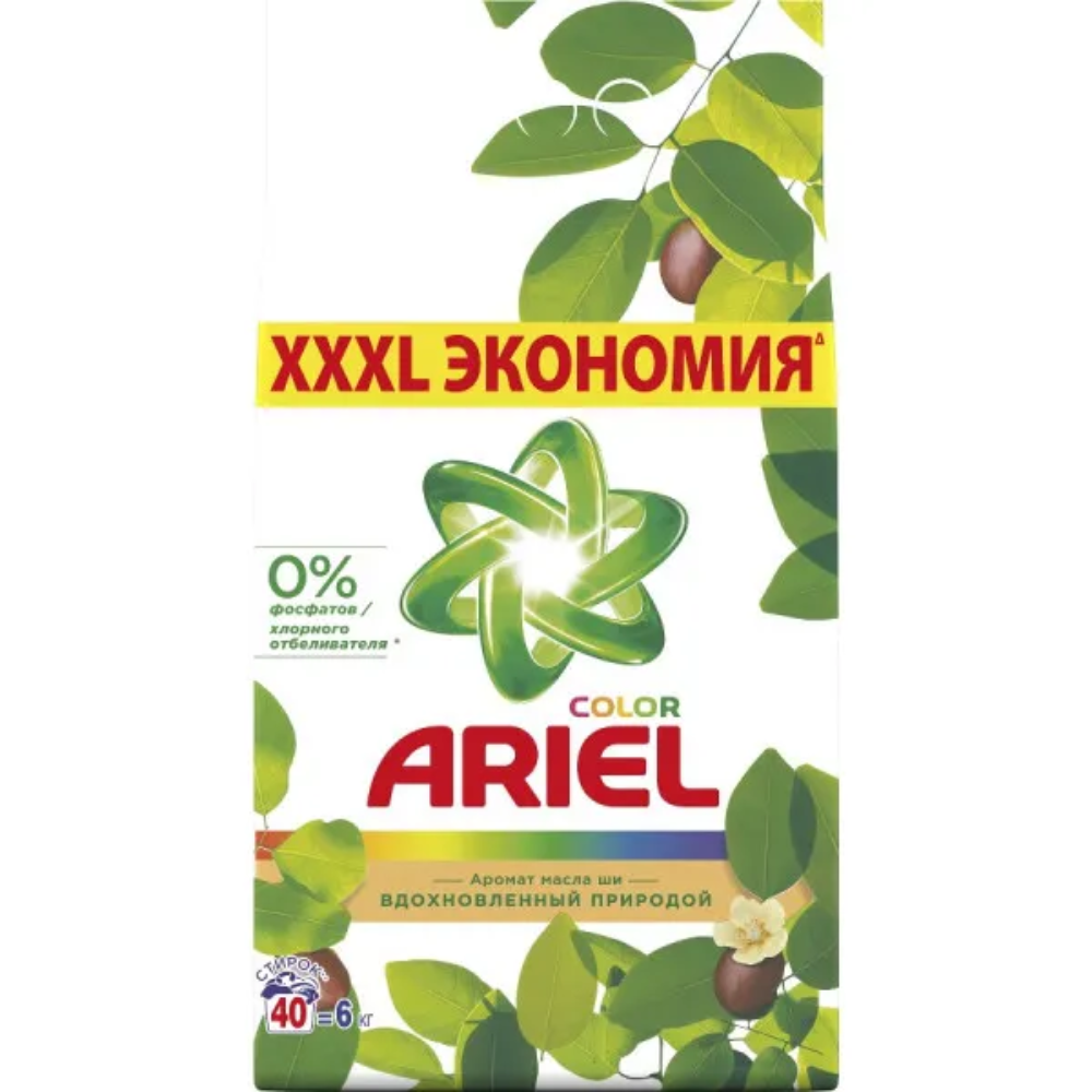 Стиральный порошок Ariel Аромат Масла Ши 6 кг