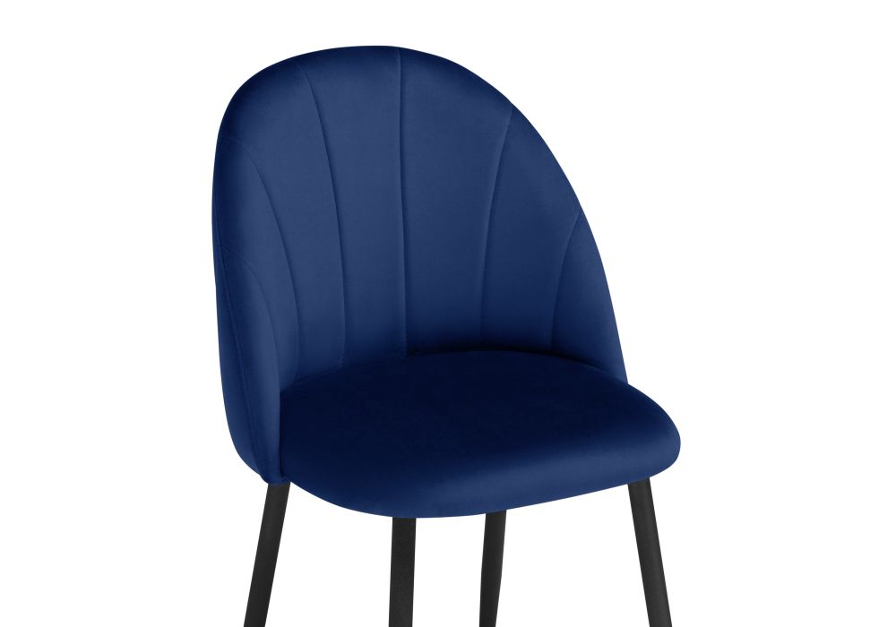 Стул на металлокаркасе Логан синий / черный