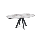 Стол круглый раскладной Orion (120+30+30), керамика глянцевая Pandora