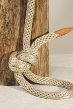 Поводок "Пони-узелкони" с рыжими вставками