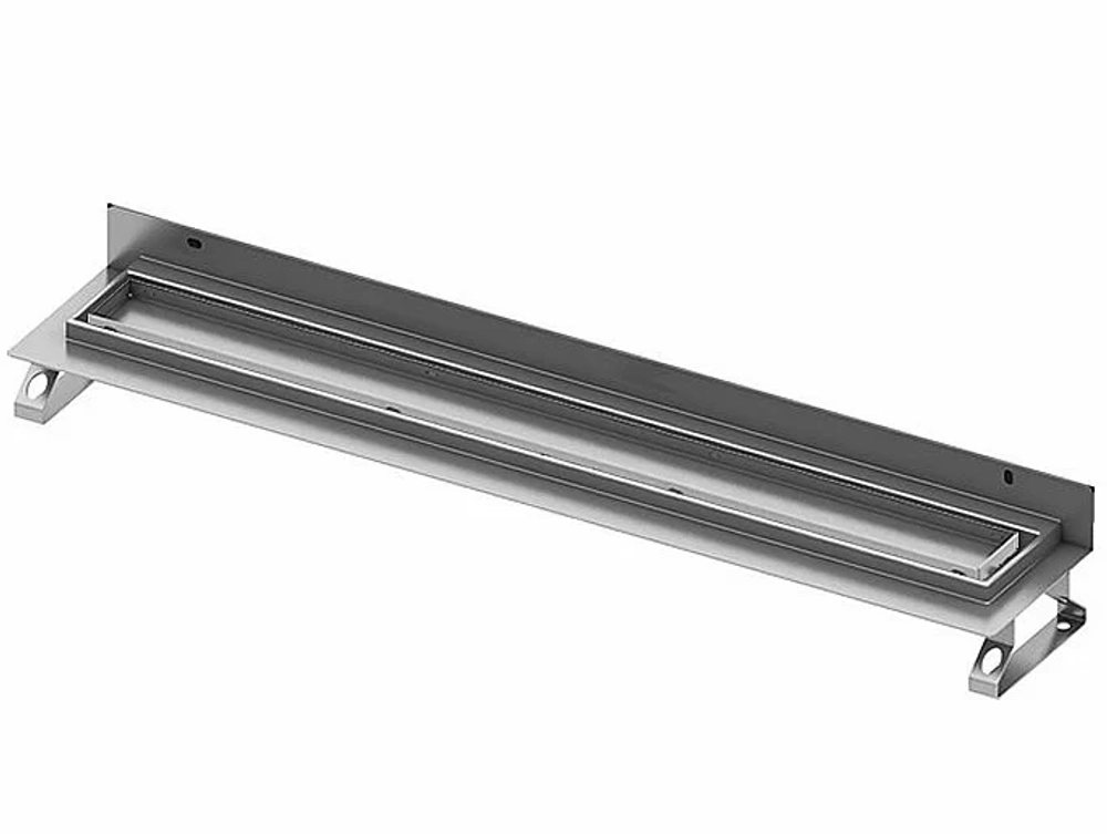 Душевой лоток TECE Drainline 70 пристенный, комплект, хром