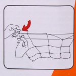 Набор игровой для бассейна ZG270-262: ворота 47*36,5*36,5 см, мяч 14 см, насос