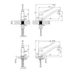 Смеситель Lemark Project LM4634C для кухни