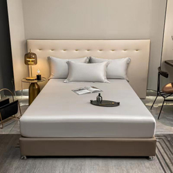 ZEPHYR HOME Простыня на резинке Египетский хлопок 160x200 серый