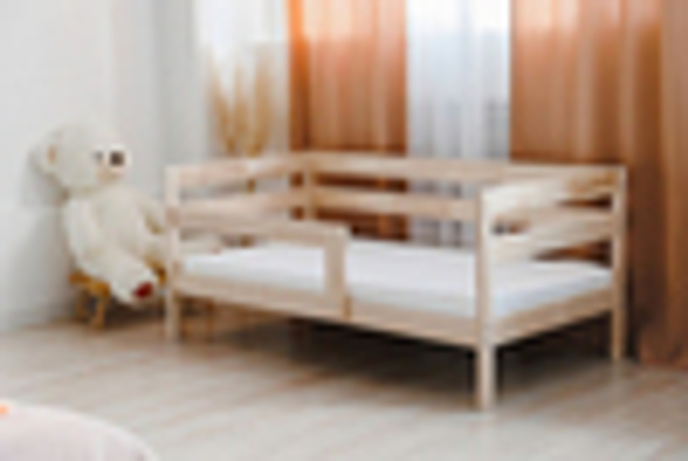 Кровать подростковая "Софа" 160*80 см без покраски 1 борт (ДМВ)