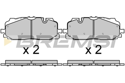 BREMSI - BP3687-BMS - Brake Pad Set, disc brake