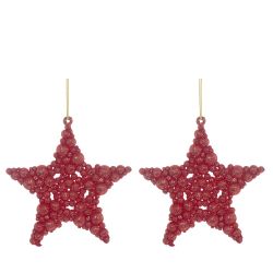 GAEM Набор из 2шт Украшение новогоднее "Звезда", L10 W1 H10 см