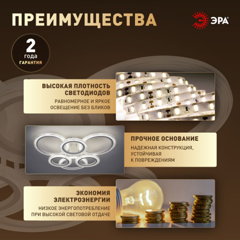 Светильник потолочный светодиодный ЭРА Модерн Ring CLL-1-90-RC WH с ДУ 90W 3000-6500К белый | Светильники SPB-6 с ДУ