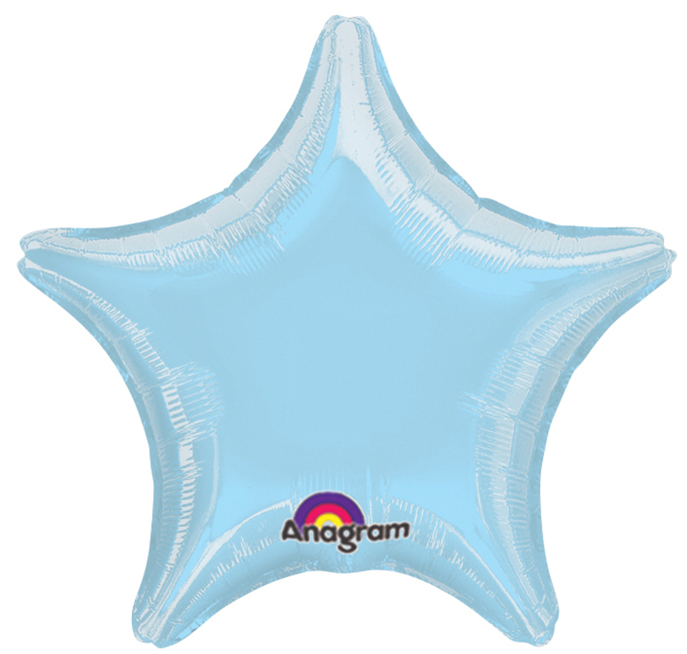 А 19"/48 см, Звезда, Пастель, Голубой (Blue), 1 шт
