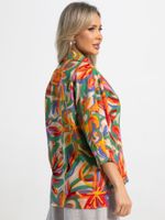 Блуза Ветерок (бежевая/цветы) Б15928-16М LT Collection