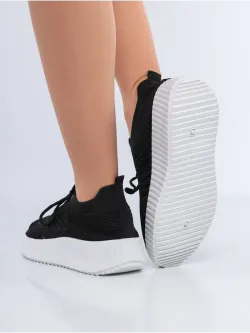 Слипоны на высокой подошве мокасины летние текстильные