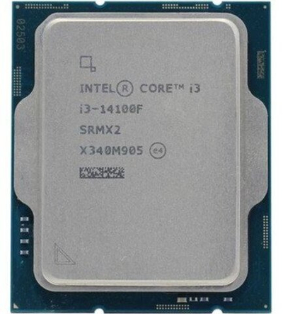 Процессор Intel Core i3-14100F 3.5GHz 4/8 Raptor Lake Refresh 60W LGA1700 Tray