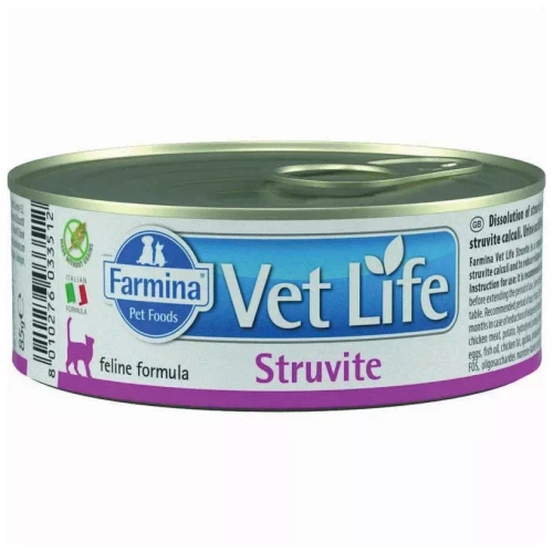 Farmina Vet Life Cat Struvite паштет для кошек при МКБ, 85 г