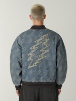 Бомбер Gd Lightning Denim Varsity