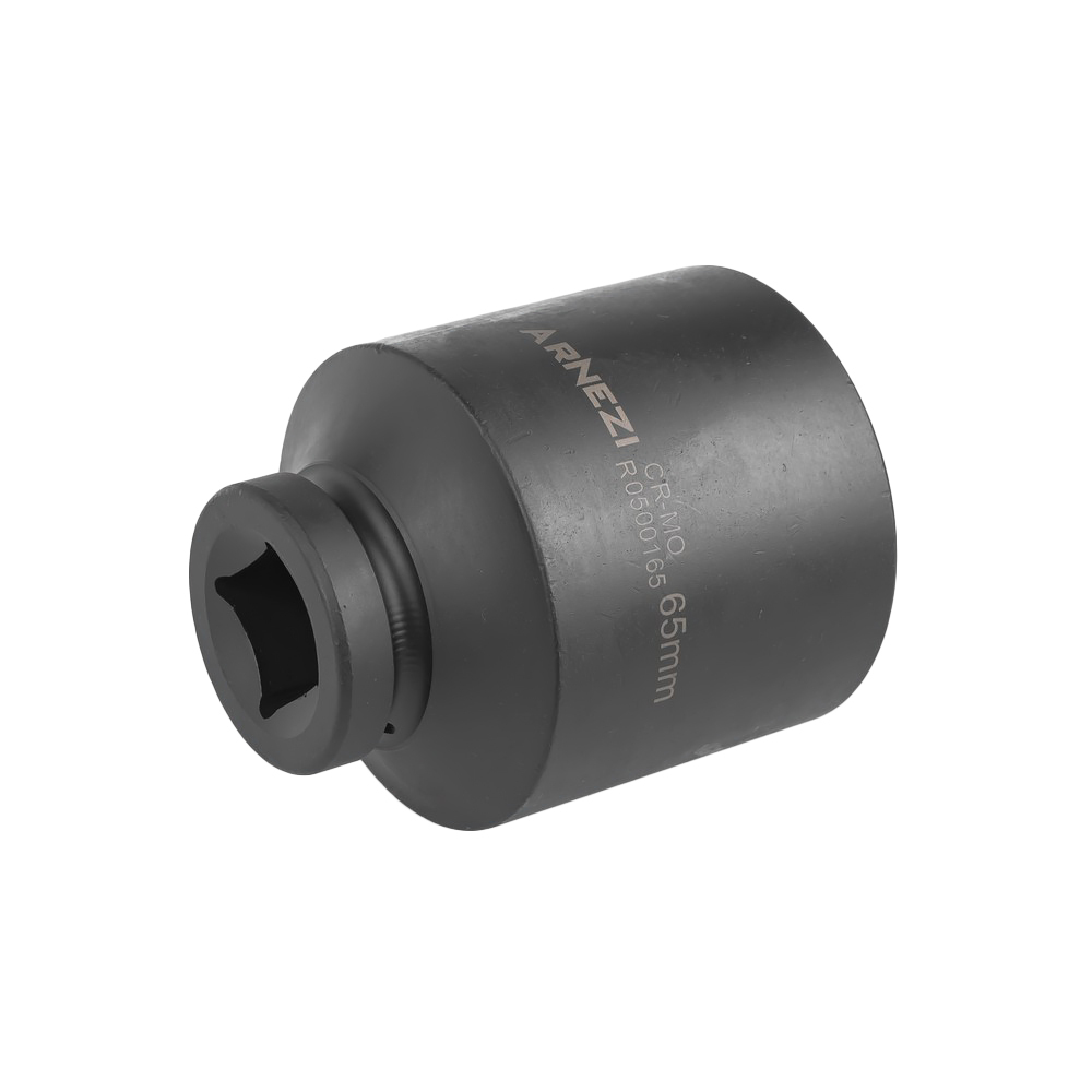 Головка ударная 1"DR 6-гр. 65 мм Cr-Mo удлиненная, на холдере ARNEZI R0500165