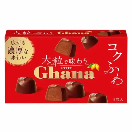Шоколадные конфеты Гана 9шт, Lotte, 69,3г
