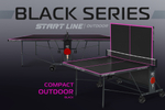 Стол теннисный Compact-2 LX Всепогодный Black