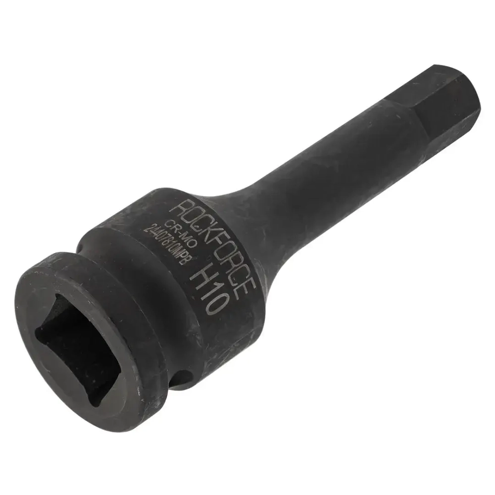 Головка-бита 6-гранная ударная 10мм,1/2'' RockForce RF-24407810MPB