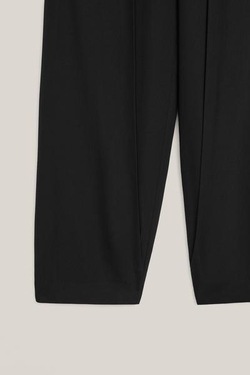 Massimo Dutti Легкие брюки с многослойной отделкой - Limited Edition, черный