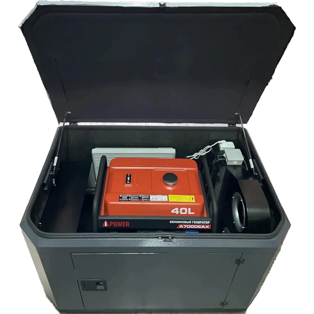 A-iPower A7000EAX бензиновый генератор в кожухе 1400SS RAL 7024 с блоком АВР 400В/25А (8 pin) New УТ-11184323/29109