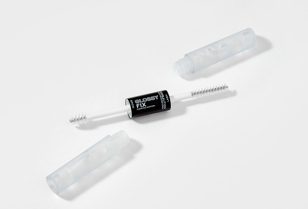 Гель для бровей и ресниц 2 в 1 прозрачный Revolution Gel For Eyebrows Glossy Fix