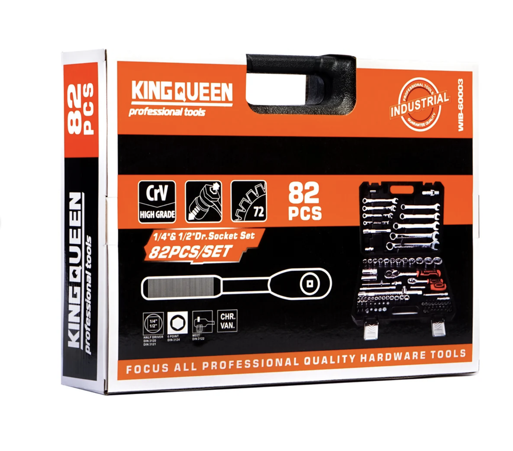 Набор инструментов KINGQUEEN 82 пред 72 зуба WIB-60003 Оптом