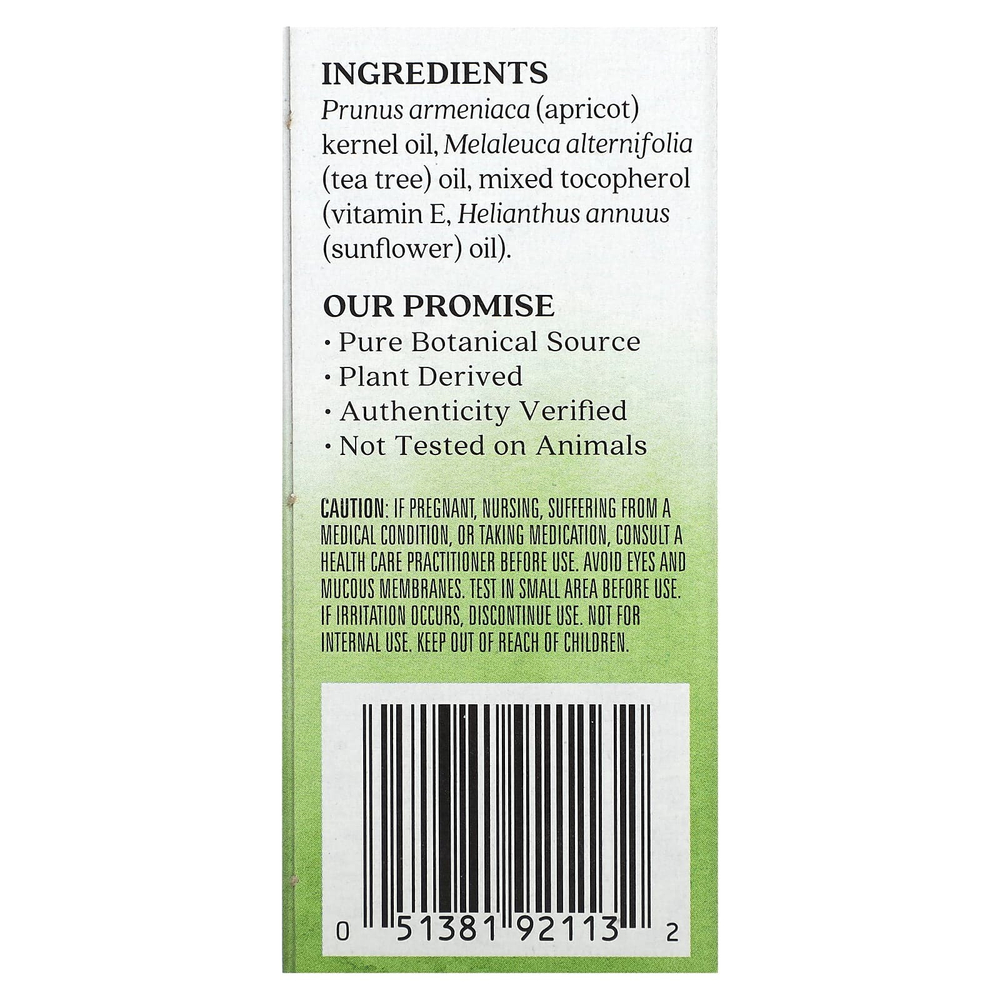 Aura Cacia, Смесь эфирных масел, очищающая шариковая упаковка, чайное дерево, 9,2 мл (0,31 жидк. унц.)