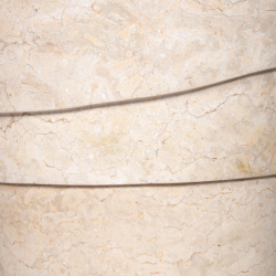 Раковина напольная из мрамора Pedestal Cream Spiral MN-03208 (45*45*90 см)
