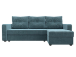 Диван угловой Ливерпуль Лайт правый угол, Бирюзовый, Велюр, 117719