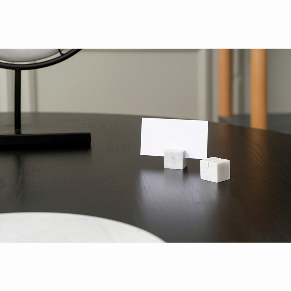 Набор держателей для именных карт marm, белый мрамор, 2 шт.