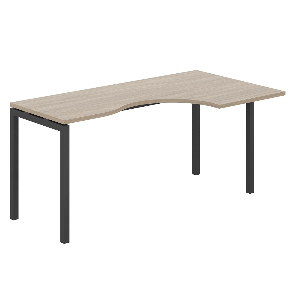 Стол эргономичный на металлокаркасе (антрацит) SIGMA (СИГМА) МК60х30