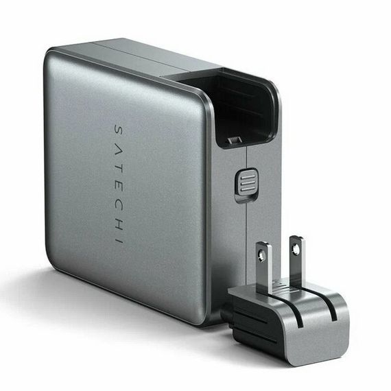 Сетевое зарядное устройство Satechi USB-C 4-Port GAN 145W (ST-W145GTM) Серый космос