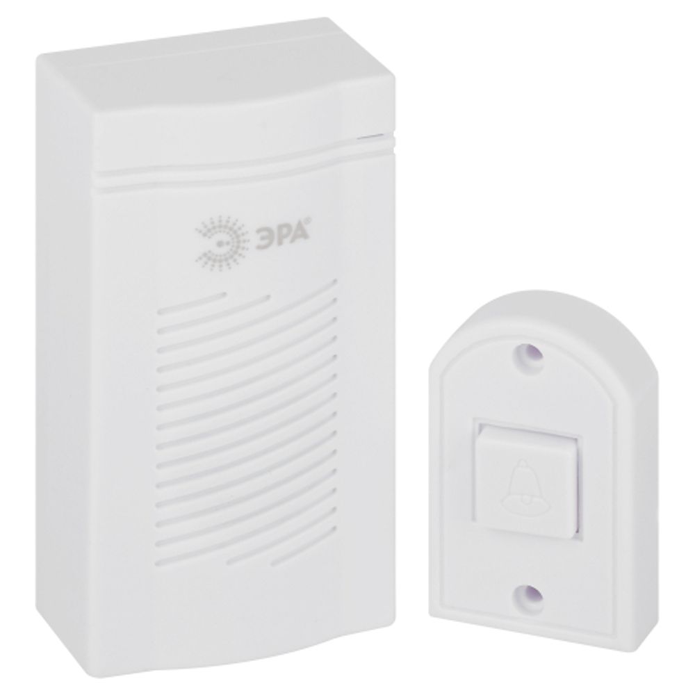 Звонок дверной ЭРА D50 проводной, белый, 1 мелодия | Электрозвонки проводные
