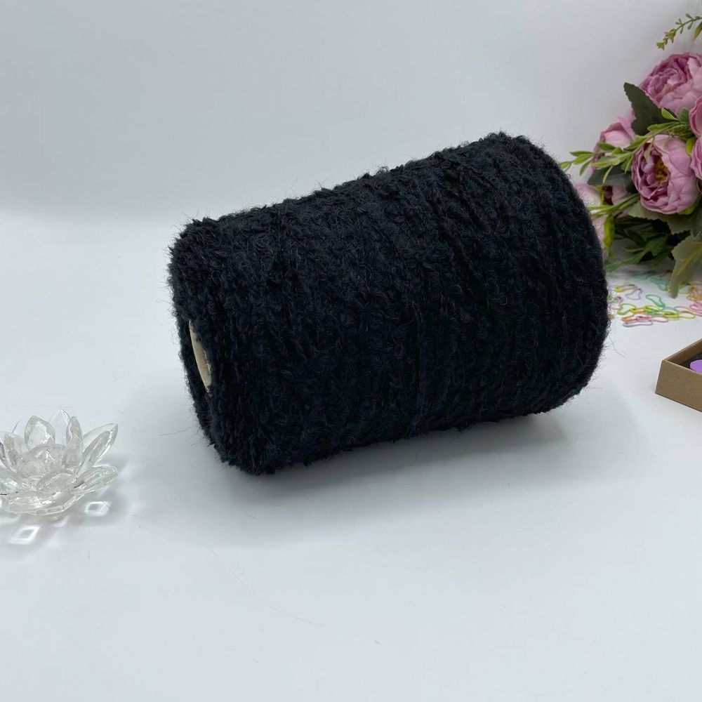 Пряжа букле меринос альпака на бобине LINEAPIU