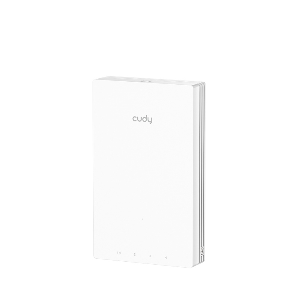 Cudy AP1300 Wall Встраиваемая в стену гигабитная точка доступа Wi-Fi AC1200, 2,4/5 ГГц, до 1167 Мбит/с, 5х1 Гбит/с (два порта PoE)