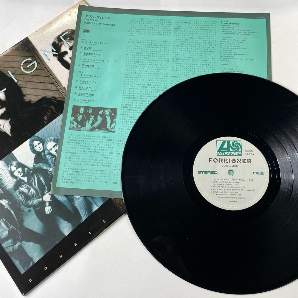 Винтажная виниловая пластинка LP Foreigner Double Vision (Япония 1980) (Без Оби)