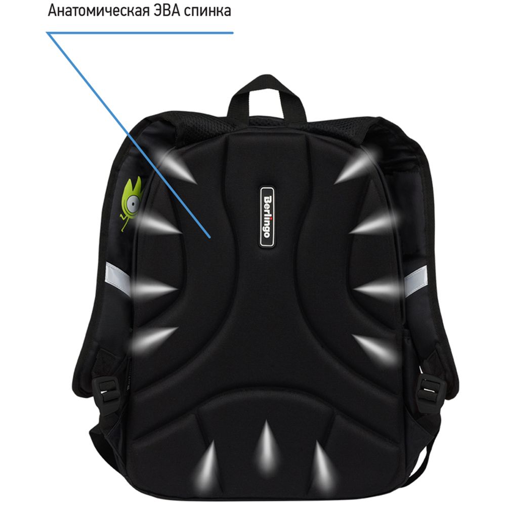 Рюкзак Berlingo Boom Monsters 38,5х29х12см, 510 гр., 2отд. 3карм, с эргономичной спинкой