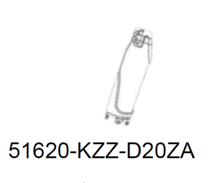 51620-KZZ-D20ZA. PROTECTOR, L. FR. FORK *TYPE1*. Fork cover CRF250-300L-Rally, White