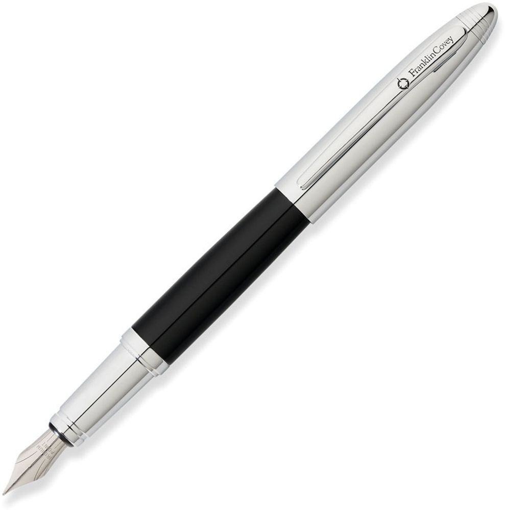 FranklinCovey Lexington - Black Chrome, перьевая ручка, M, BL
