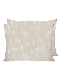 Наволочка комплект 2шт Сказка "Туманный альбион" 40х60 см, перкаль