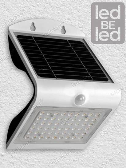 Уличный светильник на солнечной батарее с датчиком движения и света ledBEled 4W 500LM 6000К/3000К, настенный светодиодный фонарь