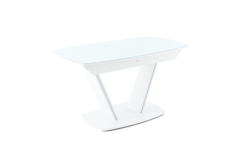 Стол Аврора Дрезден, Белый/Белый матовый шагрень